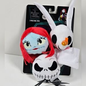 Disney The Nightmare Before Christmas Plush Dog Toys Nwt